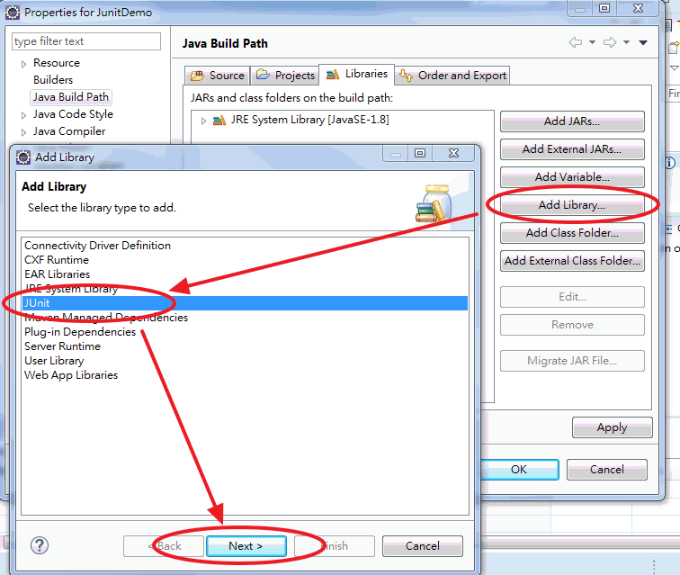 JUnit Setting